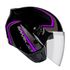 CAPACETE EBF SPARK-JET-SPEED-PRETO-COM-LILAS